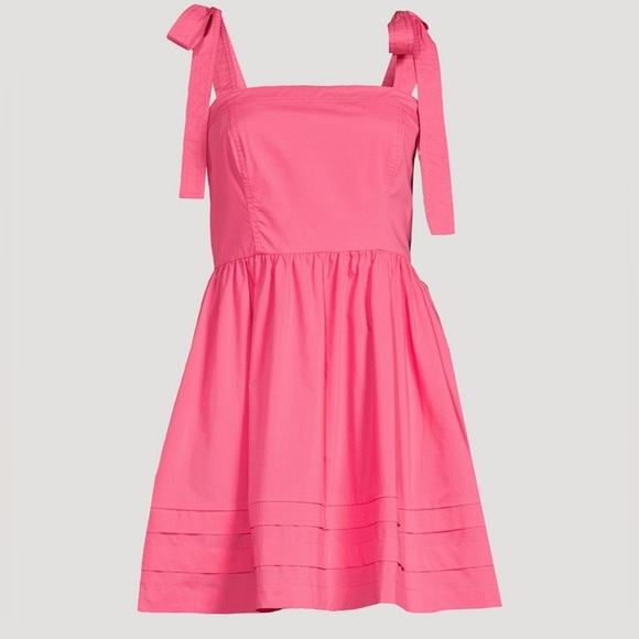 Jonathan Simkhai Kammy Tie-Strap Mini Dress – Azalea | Size 6 - Picture 4 of 10